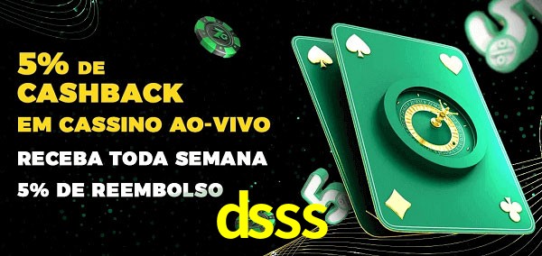 Promoções do cassino ao Vivo dsss